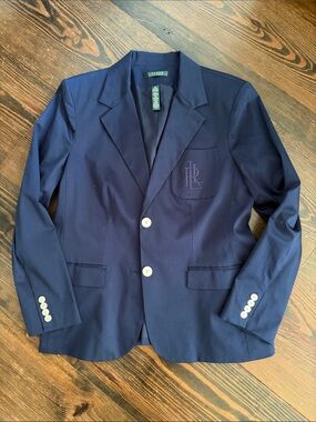 Ralph Lauren Kids Navy Blazer - Classic Two-Button Sport Coat